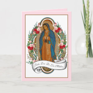 Cartão de Dia de as mães de Guadalupe, Espanhol Re