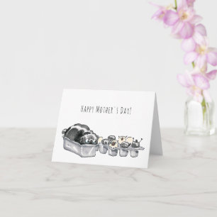 Cartão de Dia de as mães engraçado para Pugloaf e