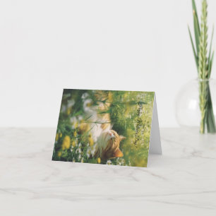 Cartão de dia de as mães floral de gato personaliz