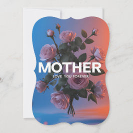 Cartão de Dia de as mães Floral Dreamlike