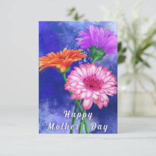 Cartão de Dia de as mães Gerbera Daisy