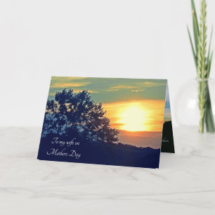 Cartão de DIA DE AS MÃES HUSBAND PARA WIFE