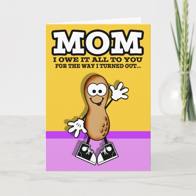 Cartão de Dia de as mães Lil Peanut (Frente)