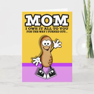 Cartão de Dia de as mães Lil Peanut