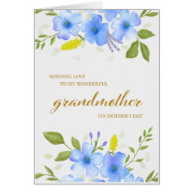 Cartão de dia de as mães para avó