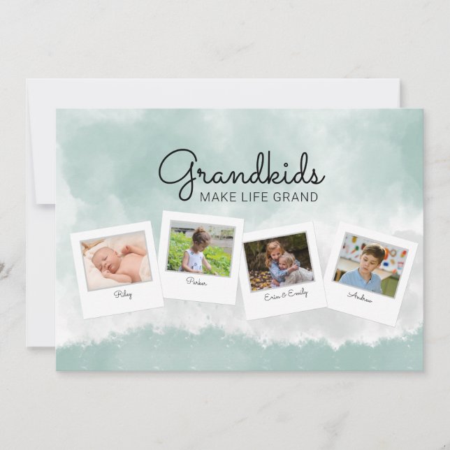 Cartão de Dia de as mães para Colagem de Fotos par (Frente)