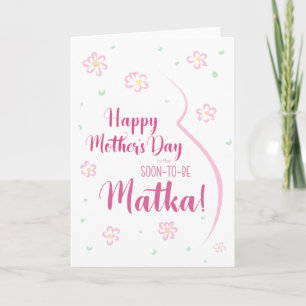 Cartão de dia de as mães para grávida Matka