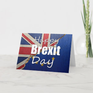 Cartão de Dia de Brexit Feliz