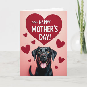 Cartão de Dia de Cachorro com Carinho Listrado