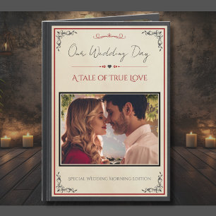 Cartão de Dia de Casamento do Marido com Álbum de