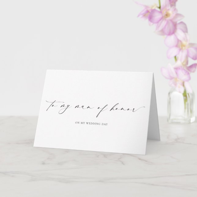 Cartão de Dia de Casamento Ellesmere Para Meu Home (Orquídea)