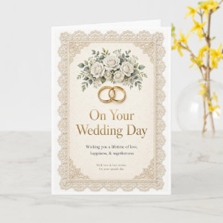 cartão de dia de casamento em branco