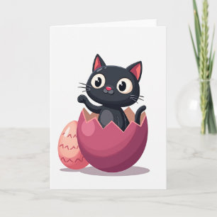 Cartão de Dia de Eclosão de Gatinho Fofo
