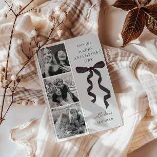 Cartão de Dia de Foto do Arco 3 Trendy Galentines