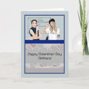 Cartão de Dia de Galentine para Namorada especial