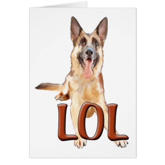 Cartão de Dia de German shepherd (Frente)