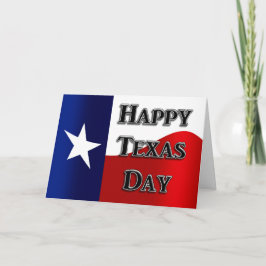 Cartão de Dia de Independência do Texas