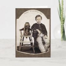 Cartão de Dia de Marmota Vintage