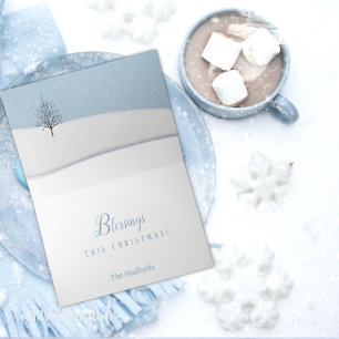 Cartão de Dia de Natal da Floresta Encantada