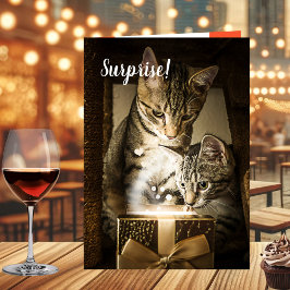 Cartão de Dia de os namorados Coração de Gato Gato