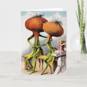 Cartão de Dia de os namorados de Cebolas de Beijo