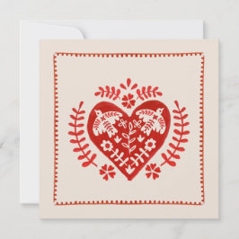 Cartão de Dia de os namorados de Coração de Arte F