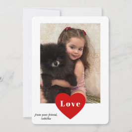 Cartão de Dia de os namorados de Fotografia da Sal