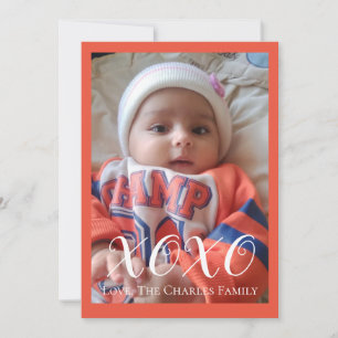 Cartão de Dia de os namorados de Fotografia XOXO