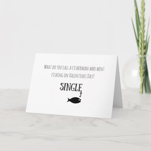 Cartão de Dia de os namorados de Pesca (Frente)