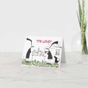 Cartão de Dia de os namorados de Química