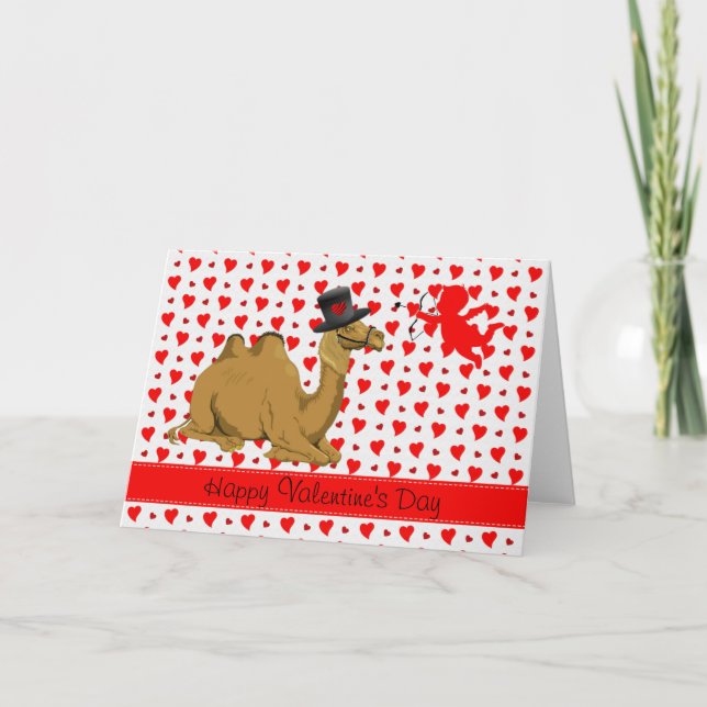 Cartão de Dia de os namorados do Camelo Hump Day (Frente)