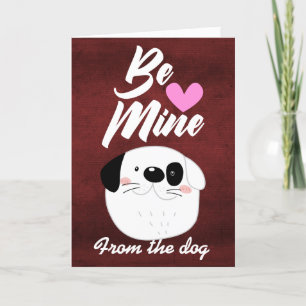 Cartão de dia de os namorados ...do cão