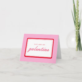 Cartão de Dia de os namorados Galentine