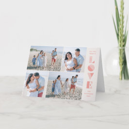 Cartão de Dia de os namorados Geo Love 4-Photo - S