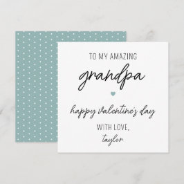 Cartão de Dia de os namorados moderno e bonito par