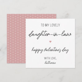 Cartão de Dia de os namorados moderno para Filha e