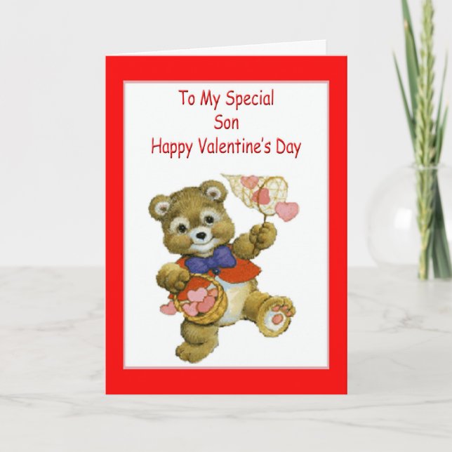 Cartão De dia de os namorados Para Filho (Frente)