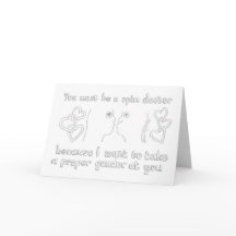 Cartão de Dia de os namorados para o Médico Spin