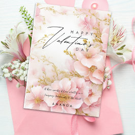 Cartão de Dia de os namorados para Rosas Rosa Eleg