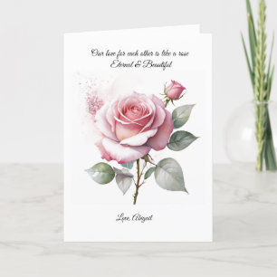 Cartão de Dia de os namorados rosa rosa rosa rosa