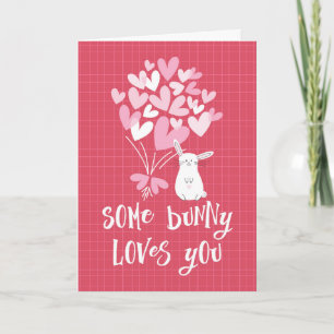 Cartão de dia de os namorados - Um Coelhinho Te Am