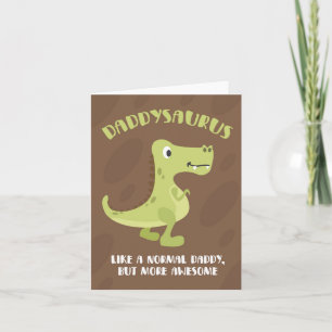 Cartão de Dia de os pais Daddysaurus Incrível