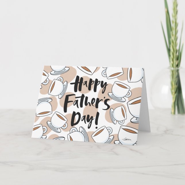 Cartão de Dia de os pais de Café (Frente)