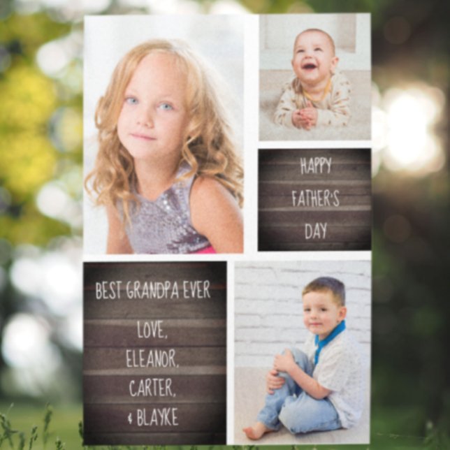 Cartão de Dia de os pais de Colagem de Fotos Moder (Criador carregado)