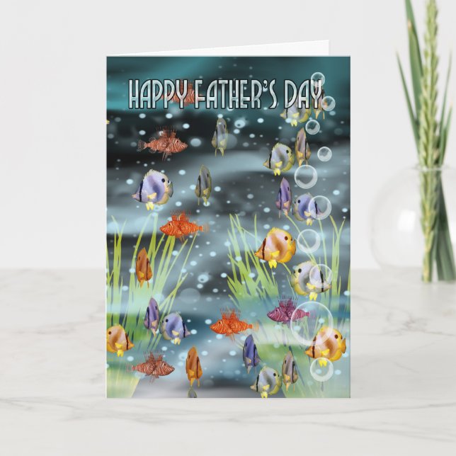 Cartão de Dia de os pais de peixe - Cartão de peix (Frente)