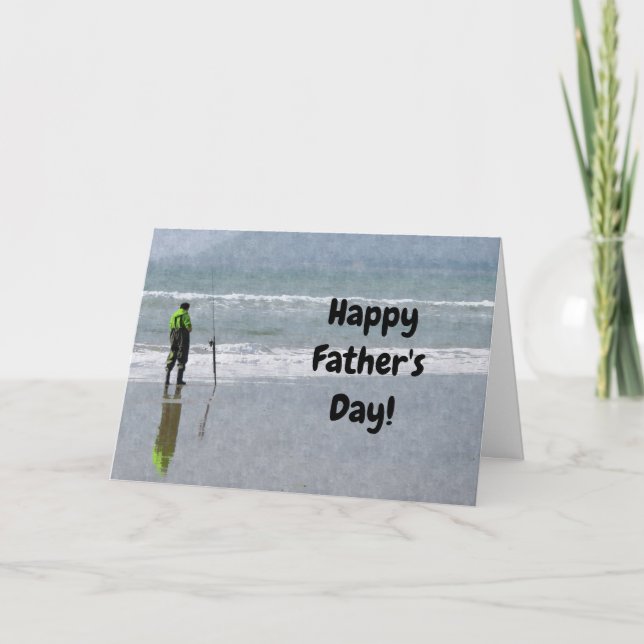 Cartão de Dia de os pais de Pesca (Frente)