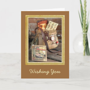 Cartão de Dia de os pais de Vida Estática de Pesca