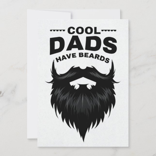 Cartão de Dia de os pais Monocromático Minimalista (Frente)