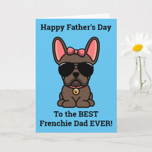 Cartão de Dia de os pais para Buldogue francês m