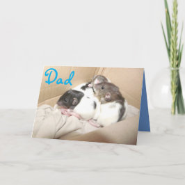 Cartão de dia de os pais (ratos bebês)